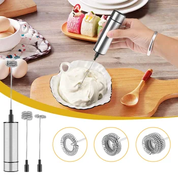 Handheld Electric Milk Frother Easy Egg Beaters Spring Whisk Head Foam Maker Coffee Blender Mixer Kitchen Tools Gadget CV
Handheld Electric Milk Frother Easy Egg Beaters Spring Whisk Head Foam Maker Coffee Blender Mixer Kitchen Tools Gadget CV