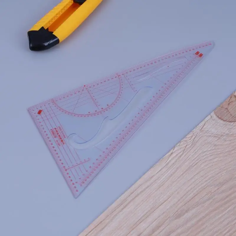 1:3/1:4/1:5 Clothing Drawing Plate Making Ruler Tailor Sewing Patchwork Tool Triangle Ruler for Measuring Cloth Sewing Tools
1:3/1:4/1:5 Clothing Drawing Plate Making Ruler Tailor Sewing Patchwork Tool Triangle Ruler for Measuring Cloth Sewing Tools