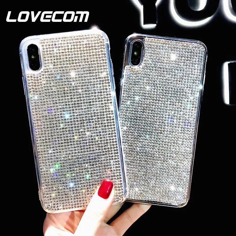LOVECOM Luxury Electroplate Crystal Cases For iPhone X XS Max XR 6 6S 7 8 Plus Bling Full Body Soft Side Phone Back Cover Gift
LOVECOM Luxury Electroplate Crystal Cases For iPhone X XS Max XR 6 6S 7 8 Plus Bling Full Body Soft Side Phone Back Cover Gift