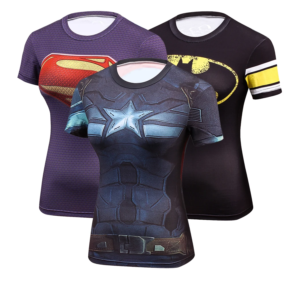 Hot Captain America 3D Print t shirts Women Compression fitness shirts Superhero Tops costume Short Sleeve Fitness Crossfit
Hot Captain America 3D Print t shirts Women Compression fitness shirts Superhero Tops costume Short Sleeve Fitness Crossfit