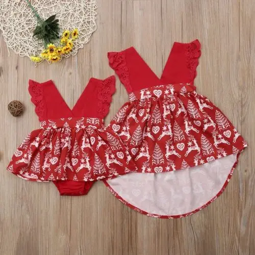 Family Matching Kids Baby Girls Sisters Christmas Lace Romper+Bow Headband Dress Party Outfits 0-6T
Family Matching Kids Baby Girls Sisters Christmas Lace Romper+Bow Headband Dress Party Outfits 0-6T