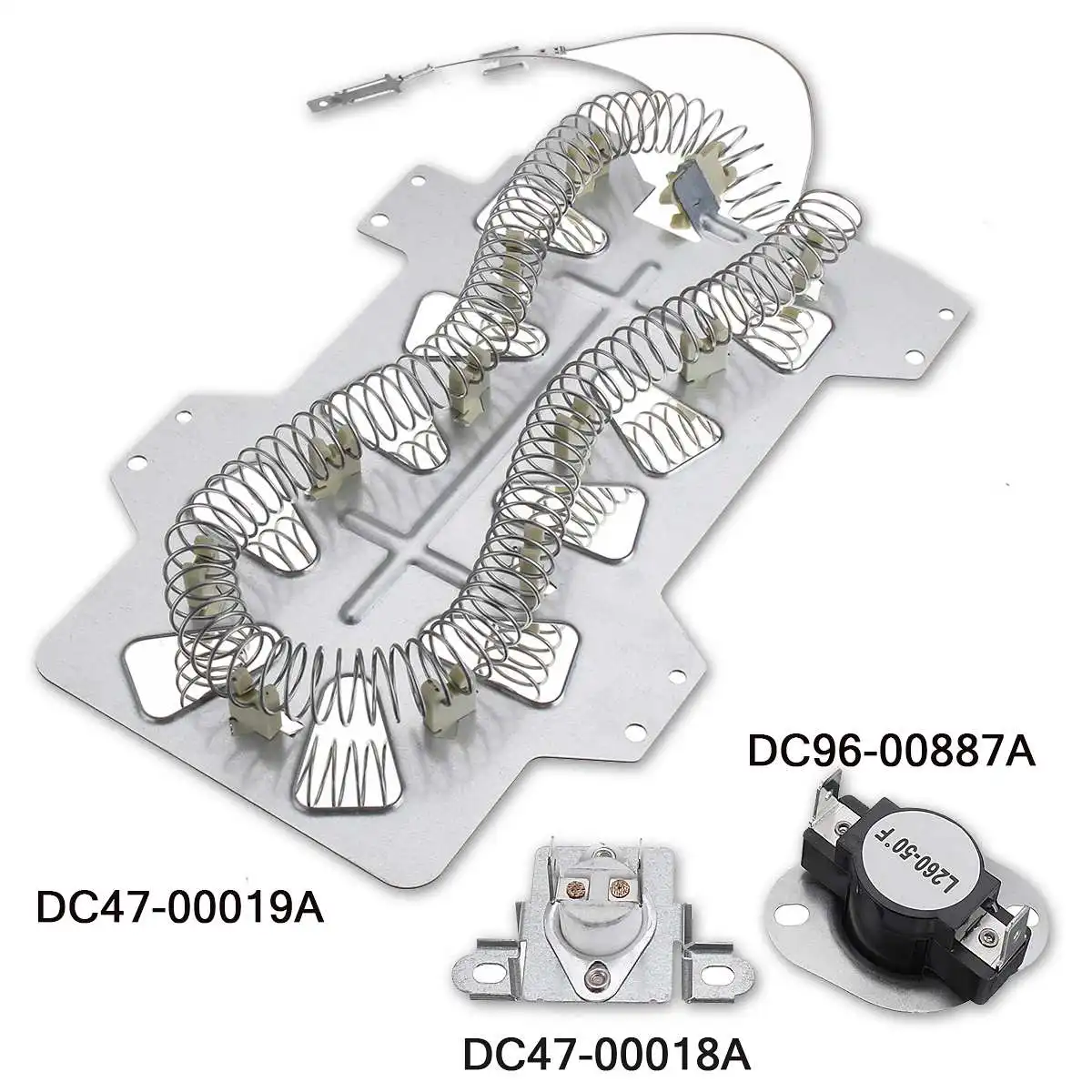 Heater and Thermostat Kit for SNKIT1 DC47-00019A & DC47-00018A & DC96-00887A for Samsung Dryer Heater & Thermo
Heater and Thermostat Kit for SNKIT1 DC47-00019A & DC47-00018A & DC96-00887A for Samsung Dryer Heater & Thermo