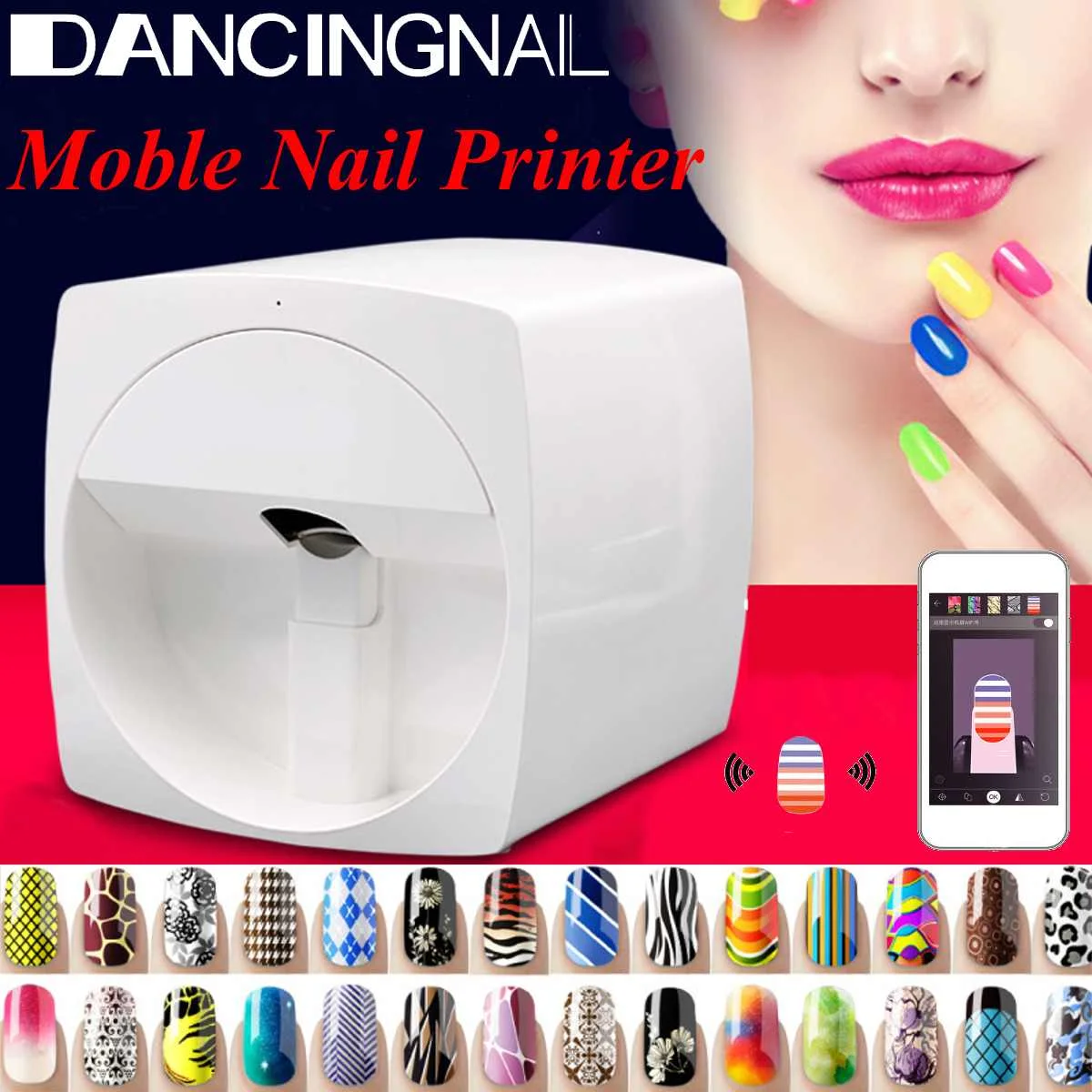 Mobile Nail Printer Machine Manicure Transmission Photo Pattern Color Printing Transfer Picture Design Nail Art Equipment NEW
Mobile Nail Printer Machine Manicure Transmission Photo Pattern Color Printing Transfer Picture Design Nail Art Equipment NEW