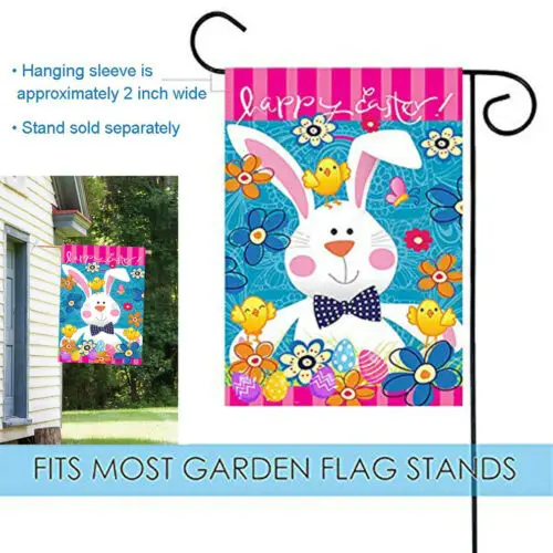 30x45cm Easter Cross Garden Flag Religious He Is Risen Yard Outdoor Banner Decor | Дом и сад