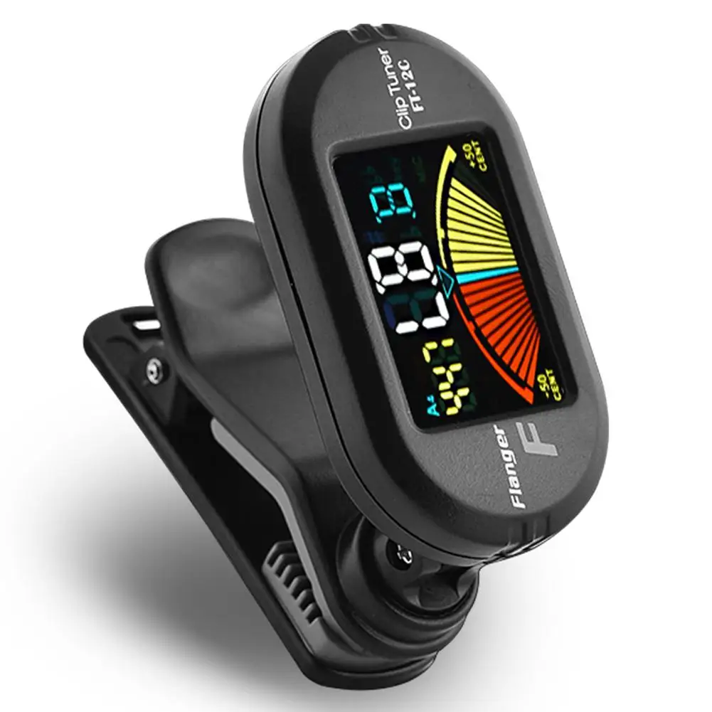 Flanger Clip-on Guitar Tuner Rotatable Digital Tuner LCD Chromatic Display for Guitar Bass Ukulele Violin Accessories FT-12C
Flanger Clip-on Guitar Tuner Rotatable Digital Tuner LCD Chromatic Display for Guitar Bass Ukulele Violin Accessories FT-12C