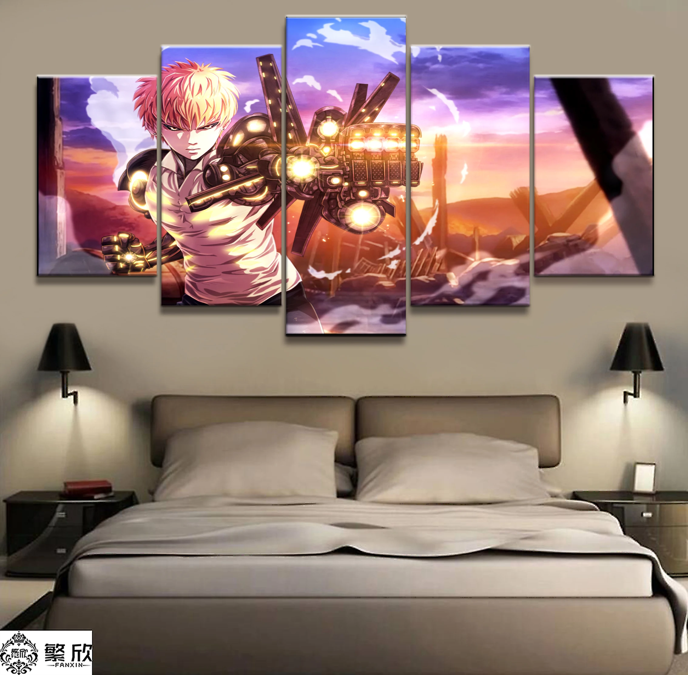 Home Decor Modular Canvas Painting Picture 5 Piece One Punch Man Genos Anime Poster Canvas Wall For Home Canvas Wholesale
Home Decor Modular Canvas Painting Picture 5 Piece One Punch Man Genos Anime Poster Canvas Wall For Home Canvas Wholesale