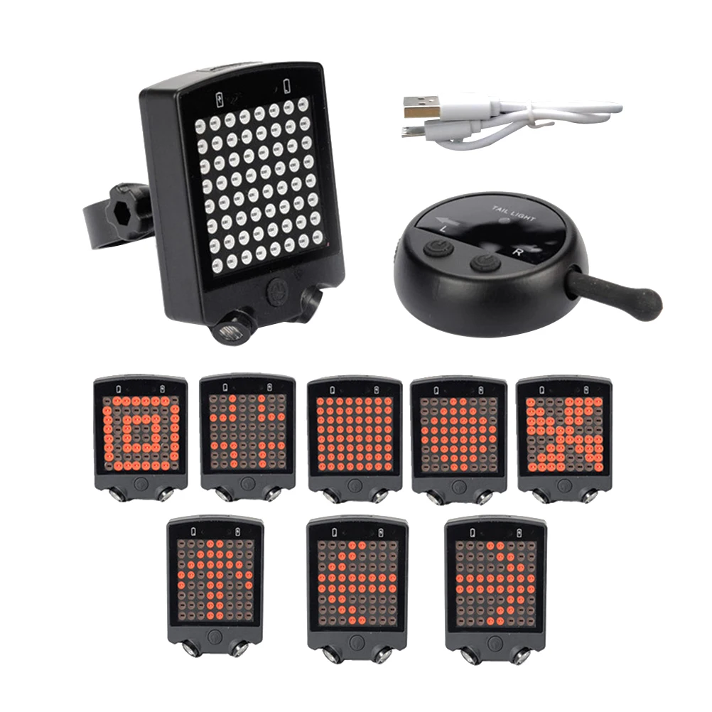 Bright 64 LED Wireless Turn Signals Bike Light Rechargeable Led Bike Taillight Safety Long Distance Cycling Warning Lights
Bright 64 LED Wireless Turn Signals Bike Light Rechargeable Led Bike Taillight Safety Long Distance Cycling Warning Lights