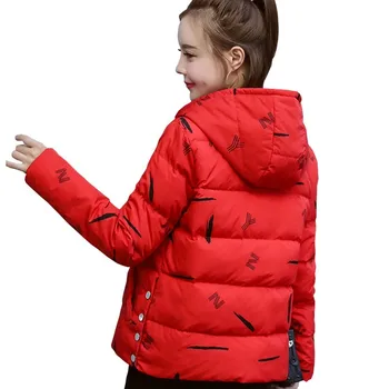 Hooded Down Jacket Woman 2018 New Winter Short Frivolous Clothes Fashion Printing White Duck Feather Light And Thin Coat HJ132
Hooded Down Jacket Woman 2018 New Winter Short Frivolous Clothes Fashion Printing White Duck Feather Light And Thin Coat HJ132