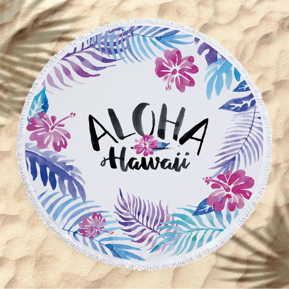 Tropical Summer Aloha Green Leaves Printed Large Oversized Round Beach Towel Microfiber Terry Cloth Serviette De Plage
Tropical Summer Aloha Green Leaves Printed Large Oversized Round Beach Towel Microfiber Terry Cloth Serviette De Plage