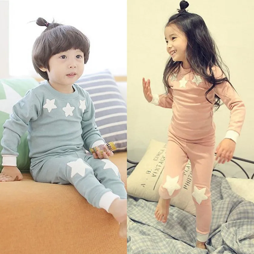 2018 New Kids Cute Stars Pajamas Children Cotton Sleepwear Baby Boys Girls Underwear Set
2018 New Kids Cute Stars Pajamas Children Cotton Sleepwear Baby Boys Girls Underwear Set