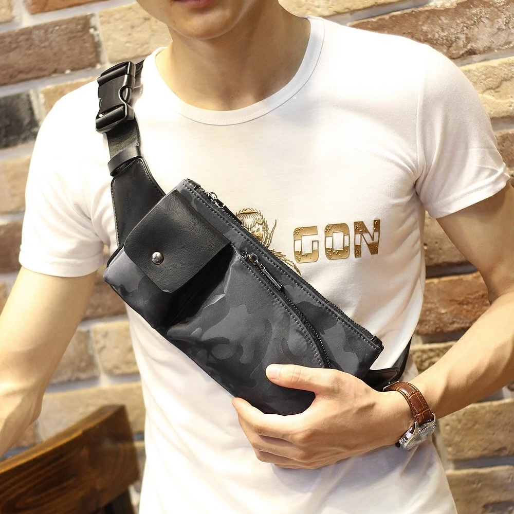 New Fashion Casual Camouflage Waterproof Oxford Men Chest Waist Pack Single Shoulder Crossbody Small Travel Bag Phone Pocket
New Fashion Casual Camouflage Waterproof Oxford Men Chest Waist Pack Single Shoulder Crossbody Small Travel Bag Phone Pocket