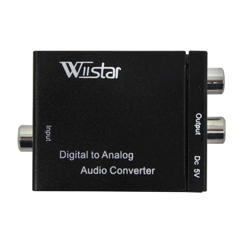 Black Digital Optical Coaxial Toslink Signal To Analog Audio Converter Adapter RCA Digital To Analog Audio Decoder Converter
Black Digital Optical Coaxial Toslink Signal To Analog Audio Converter Adapter RCA Digital To Analog Audio Decoder Converter