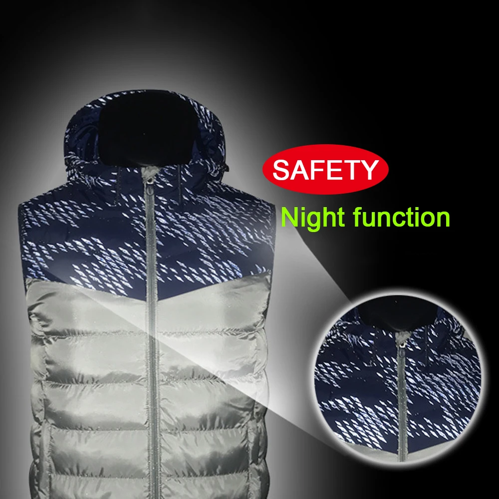 Outdoor Heated Hooded Vest Electric Heated Jacket Winter Clothes Thermal Sleeveless Vest Outdoor Cycling Fishing To Keep Warm
Outdoor Heated Hooded Vest Electric Heated Jacket Winter Clothes Thermal Sleeveless Vest Outdoor Cycling Fishing To Keep Warm