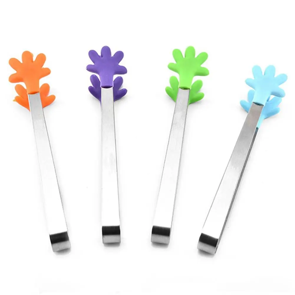 4 pcs Stainless Steel Food Clip Hanging Hand Silicone Tongs Vegetable Fruit Salad Cake Clip Food Tongs Kitchen Tools
4 pcs Stainless Steel Food Clip Hanging Hand Silicone Tongs Vegetable Fruit Salad Cake Clip Food Tongs Kitchen Tools