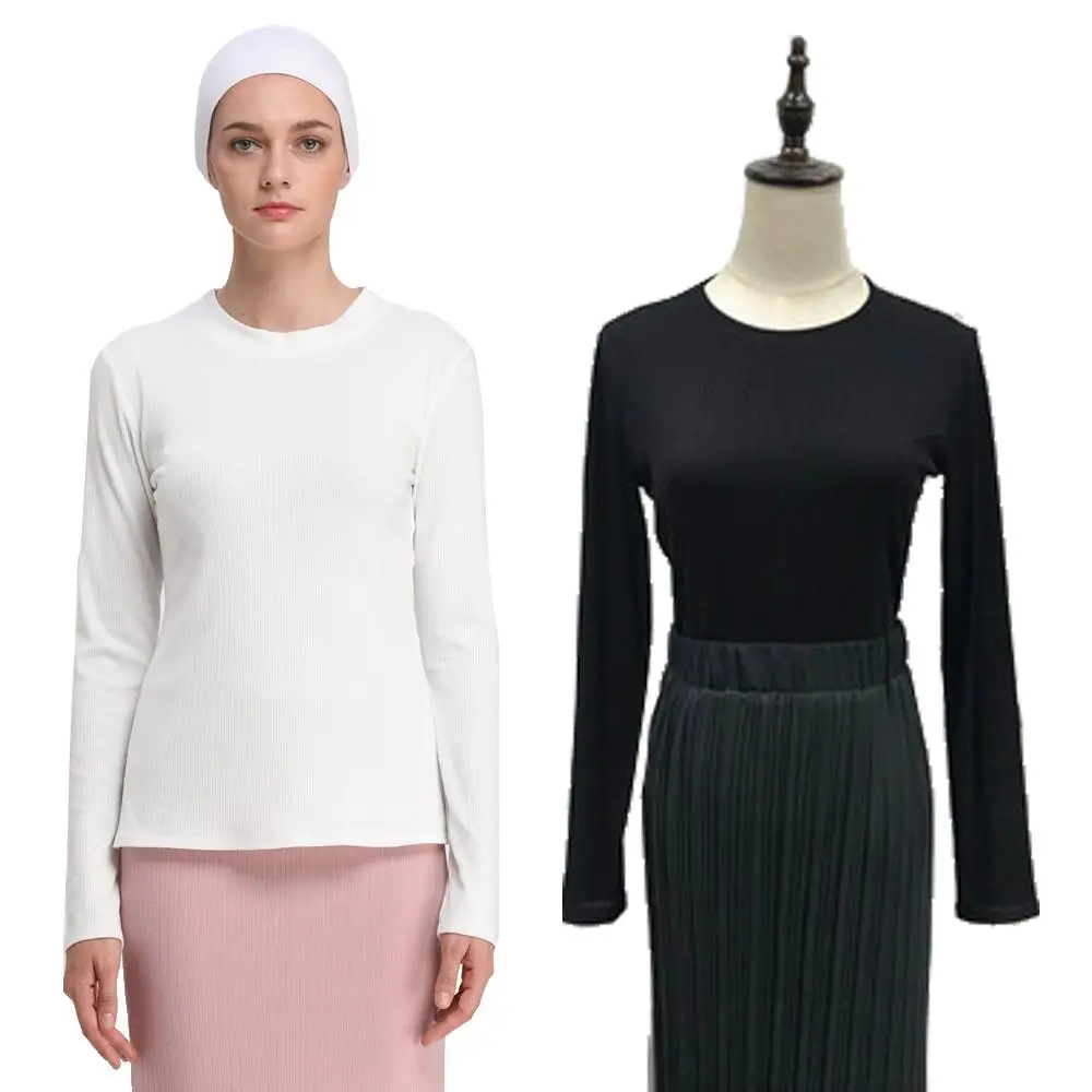 Women Undershirt Tops Muslim Long Sleeve Bottoming Shirt Solid Color Autumn Islamic Clothes New
Women Undershirt Tops Muslim Long Sleeve Bottoming Shirt Solid Color Autumn Islamic Clothes New