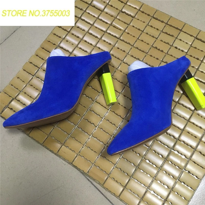 2018 Black blue Women Shoes genuine Leather lighter high heels Mules Pointed Toe Slip-on Dress Party pumps summer sandals Woman
2018 Black blue Women Shoes genuine Leather lighter high heels Mules Pointed Toe Slip-on Dress Party pumps summer sandals Woman