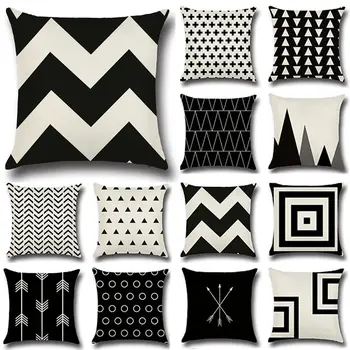 Design Black & White Cotton Linen Throw Cushion CasePillow Case Home Gifts Single Sides Printing Pillow
Design Black & White Cotton Linen Throw Cushion CasePillow Case Home Gifts Single Sides Printing Pillow