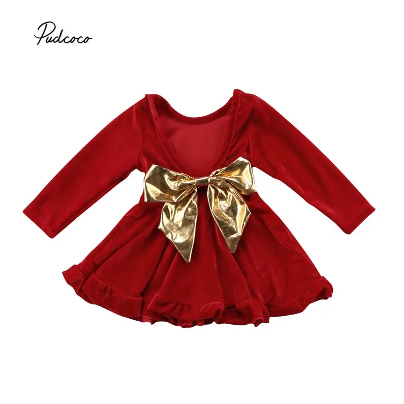 2018 Pretty Baby Girls Red Velvet Princess Dress New Autumn Gold Bow Knot Back Party Pageant Wedding Dresses Toddler Girls
2018 Pretty Baby Girls Red Velvet Princess Dress New Autumn Gold Bow Knot Back Party Pageant Wedding Dresses Toddler Girls