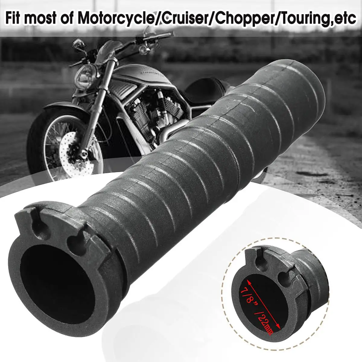 Universal 7/8 inch Black Handlebar Hand Grip Dual Cable Throttle Tube Motorcycle Cruiser Chopper Cafe
Universal 7/8 inch Black Handlebar Hand Grip Dual Cable Throttle Tube Motorcycle Cruiser Chopper Cafe