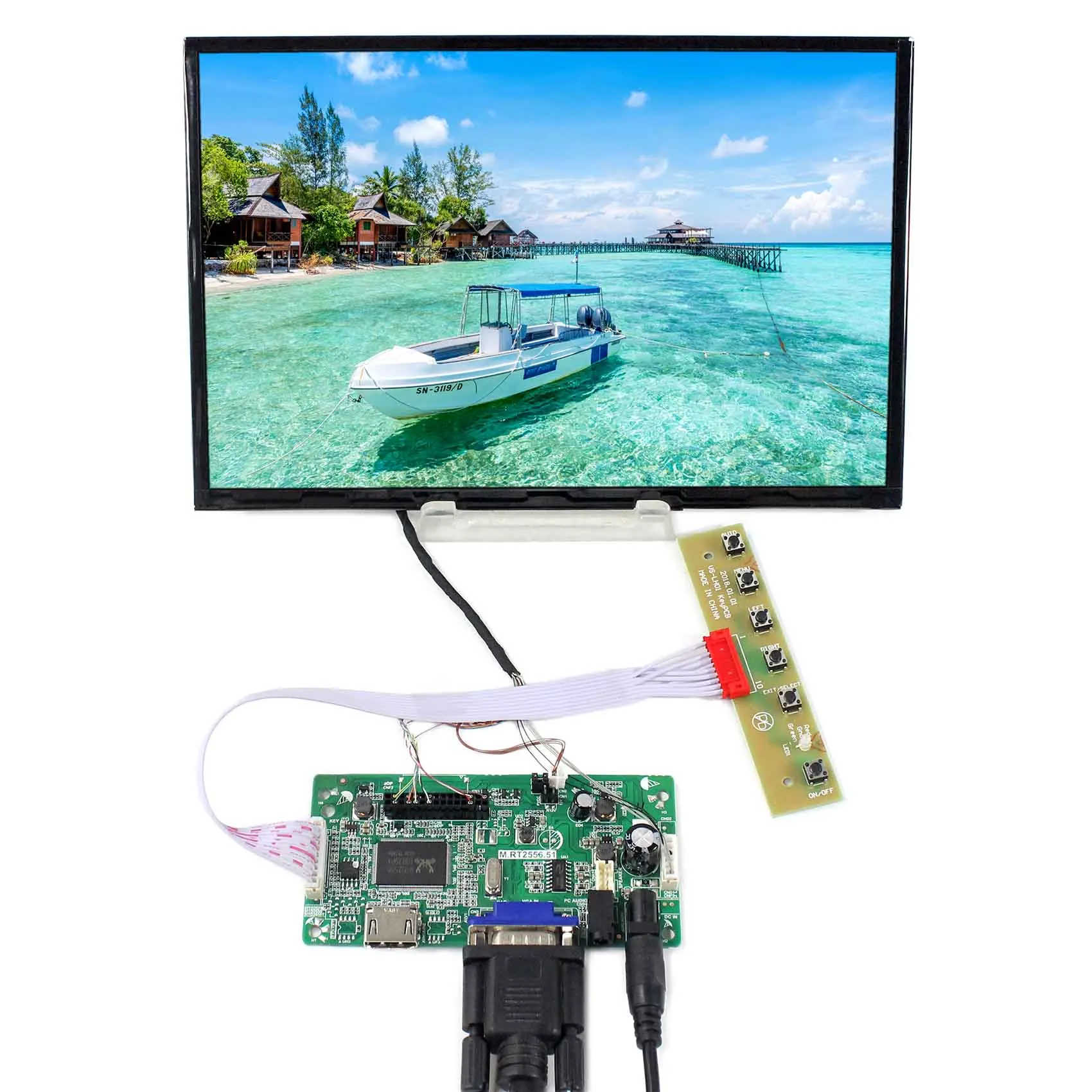 10.1inch B101UAN01.C 1920X1200 LCD Screen with HD MI VGA LCD Controller Board VS-RTD2556HV-V3
10.1inch B101UAN01.C 1920X1200 LCD Screen with HD MI VGA LCD Controller Board VS-RTD2556HV-V3