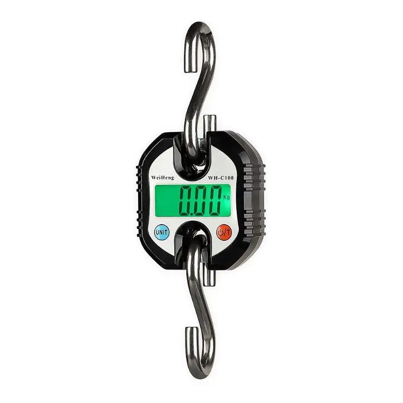 Mini Portable 150kg/50g Heavy Duty LCD Digital Electronic Crane Hook Scale Hanging Weighting Hook Scales Baggage Steelyard
Mini Portable 150kg/50g Heavy Duty LCD Digital Electronic Crane Hook Scale Hanging Weighting Hook Scales Baggage Steelyard