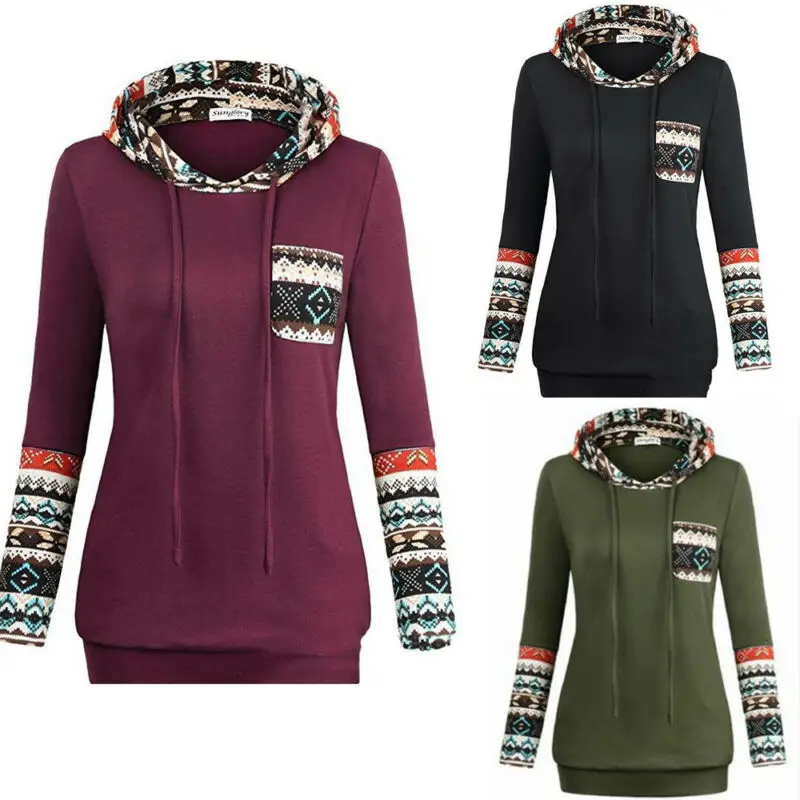 Autumn and winter women's Christmas hooded long sleeve printed pocket hooded Pullover Sweatshirt
Autumn and winter women's Christmas hooded long sleeve printed pocket hooded Pullover Sweatshirt