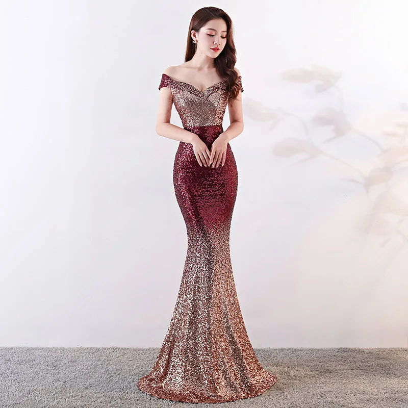 Red & Gold Gradient Sequins V Neck Off The Shoulder Short Sleeve Evening Party Women Luxury Dress Sexy Night Club Dresses
Red & Gold Gradient Sequins V Neck Off The Shoulder Short Sleeve Evening Party Women Luxury Dress Sexy Night Club Dresses