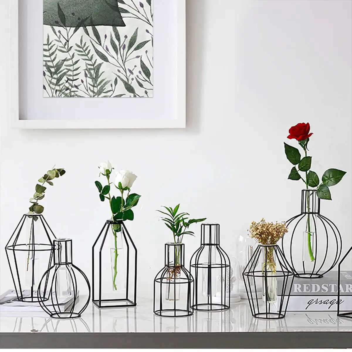 8 Type Nordic Glass Vase Hydroponic Plant Container Decorative Ornament with Tube Home/Office Desk Decor Metal Stand Gift
8 Type Nordic Glass Vase Hydroponic Plant Container Decorative Ornament with Tube Home/Office Desk Decor Metal Stand Gift