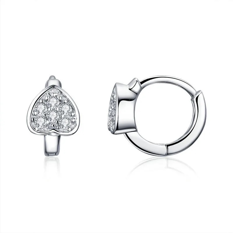 Authentic 925 Sterling Silver Love Heart Dazzling Zircon Stud Earrings for Women Valentines Day Gift Jewelry SCE514 BAMOER
Authentic 925 Sterling Silver Love Heart Dazzling Zircon Stud Earrings for Women Valentines Day Gift Jewelry SCE514 BAMOER