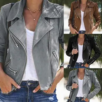 Women Jackets PU Leather fur coat Polyester winter jacket women Biker Jacket Crop Zip Up Slim Coat Punk Jacket Tops Plus Size
Women Jackets PU Leather fur coat Polyester winter jacket women Biker Jacket Crop Zip Up Slim Coat Punk Jacket Tops Plus Size
