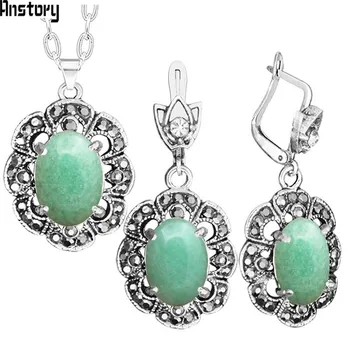 Natural Jades Necklace Earrings Jewelry Set Rhinestone Vintage Look Fashion Jewelry For Women TS404
Natural Jades Necklace Earrings Jewelry Set Rhinestone Vintage Look Fashion Jewelry For Women TS404