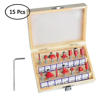 15Pcs/Set Milling Cutter Machine Tools Set Router Bit for Wood Cutters Carbide Shank Mill Milling Wood Cutter Woodworking Tool
15Pcs/Set Milling Cutter Machine Tools Set Router Bit for Wood Cutters Carbide Shank Mill Milling Wood Cutter Woodworking Tool
