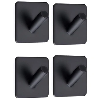 304 Stainless Steel Coat Hanger Black Towel Hook Rack Rail,Self Adhesive Hooks Square for Kitchen Bathroom Lavatory Closets, 4
304 Stainless Steel Coat Hanger Black Towel Hook Rack Rail,Self Adhesive Hooks Square for Kitchen Bathroom Lavatory Closets, 4