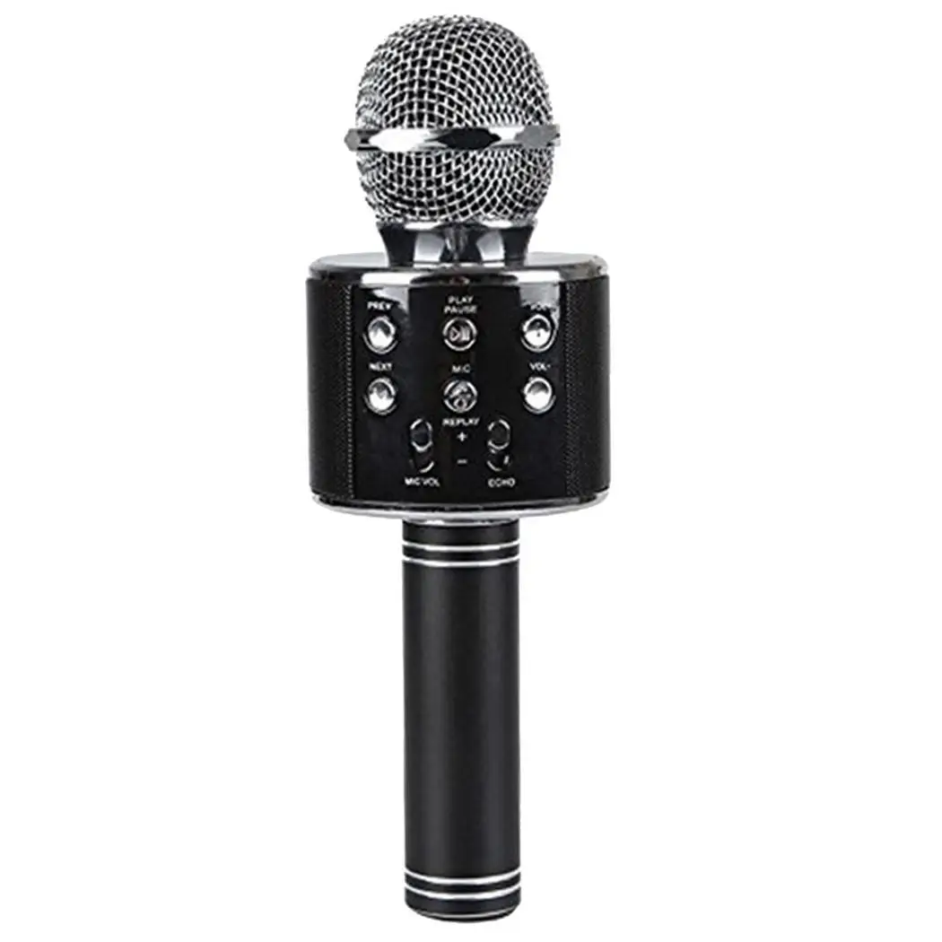 Portable LED Light Karaoke KTV Microphone for Mobile Bluetooth connection, powerful echo function. Phone Singing
Portable LED Light Karaoke KTV Microphone for Mobile Bluetooth connection, powerful echo function. Phone Singing