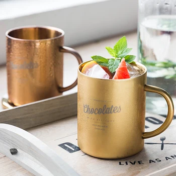 Stainless Steel Mug Copper Moscow Mule Mugs Coffee Chilled Beer Milk Water Cup Kitchen Bar Drinkware
Stainless Steel Mug Copper Moscow Mule Mugs Coffee Chilled Beer Milk Water Cup Kitchen Bar Drinkware