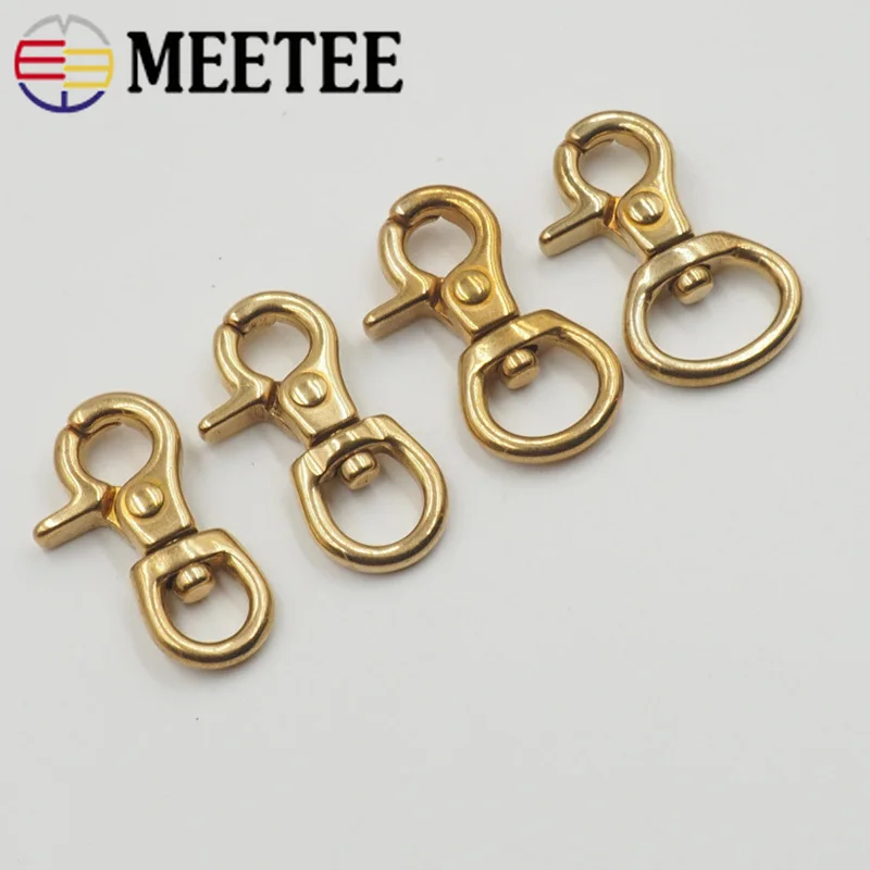 Meetee 4pcs 8/10/12/15MM Pure Solid Brass Metal Bag Buckle DIY Sewing Handmade Key Chain Buttons Dog Snap Hook Buckle AP489
Meetee 4pcs 8/10/12/15MM Pure Solid Brass Metal Bag Buckle DIY Sewing Handmade Key Chain Buttons Dog Snap Hook Buckle AP489