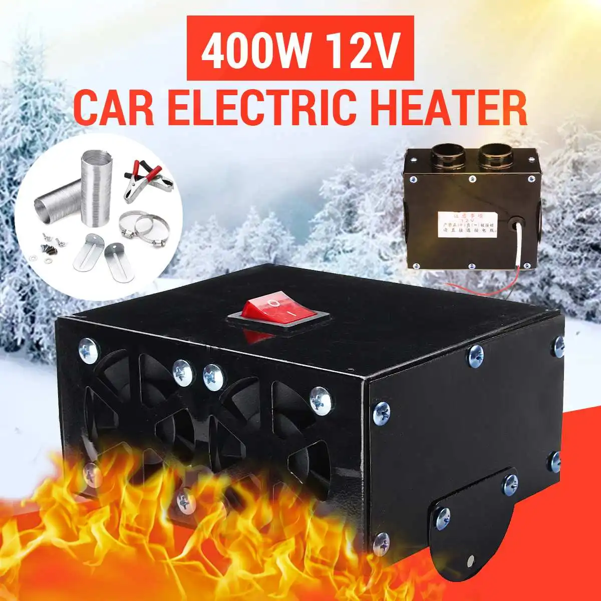 Car Electric Heater Heating Warmer Windscreen Defroster Demister Auto Truck Car Dryer Fan Heater 400W 12V
Car Electric Heater Heating Warmer Windscreen Defroster Demister Auto Truck Car Dryer Fan Heater 400W 12V