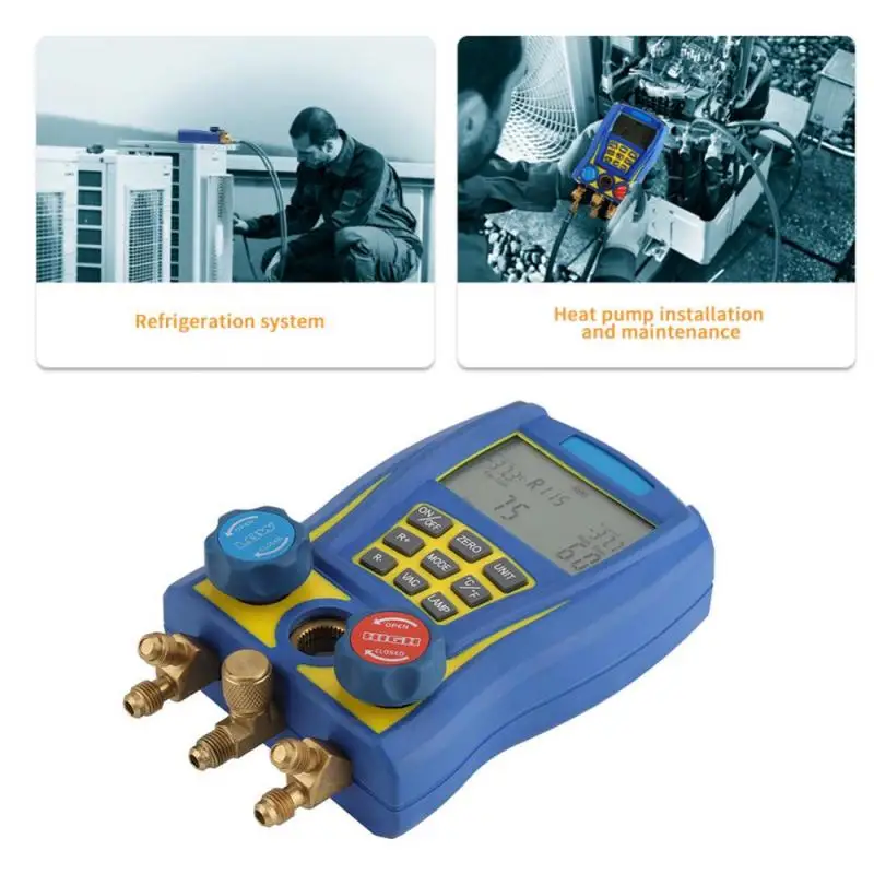 WK-6889 Digital Testing Manifolds Refrigeration Pressure Vacuum Gauge Meter hot
WK-6889 Digital Testing Manifolds Refrigeration Pressure Vacuum Gauge Meter hot