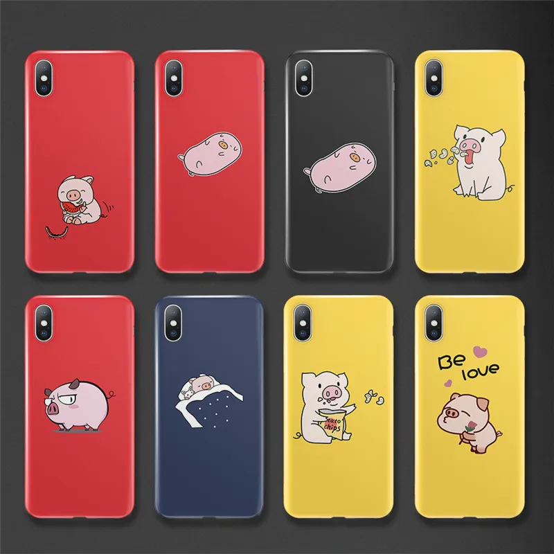 Ottwn Soft Silicon Cover For iPhone 6 7 8 Plus X XR XS Max Cartoon Couple Pig Cases For iPhone 6 6S Plus Soft Back Cover Coque
Ottwn Soft Silicon Cover For iPhone 6 7 8 Plus X XR XS Max Cartoon Couple Pig Cases For iPhone 6 6S Plus Soft Back Cover Coque