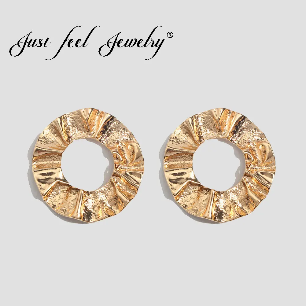 JUST FEEL Punk Round Stud Earrings For Women Gold Silver Color Irregular Geometric Circles Twist Fashion Earring Vintage Jewelry
JUST FEEL Punk Round Stud Earrings For Women Gold Silver Color Irregular Geometric Circles Twist Fashion Earring Vintage Jewelry