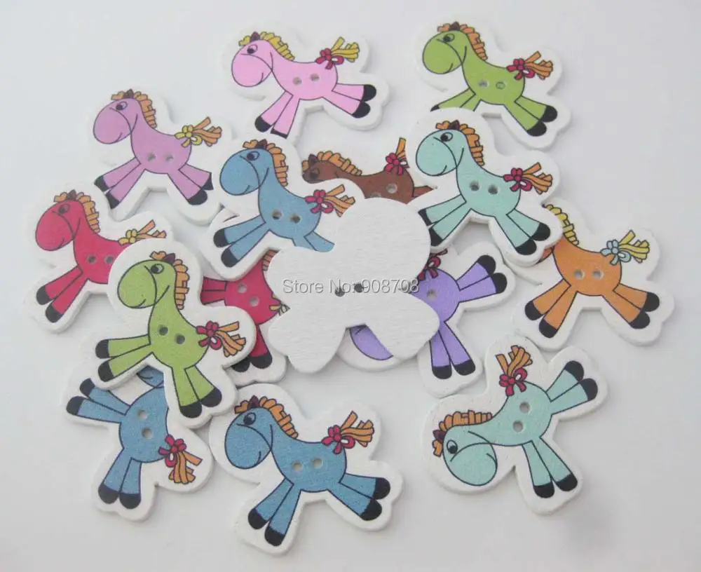 Cutely kid's clothes decorative buttons Horse shape printed wood mix 60pcs sewing clothes accessories
Cutely kid's clothes decorative buttons Horse shape printed wood mix 60pcs sewing clothes accessories