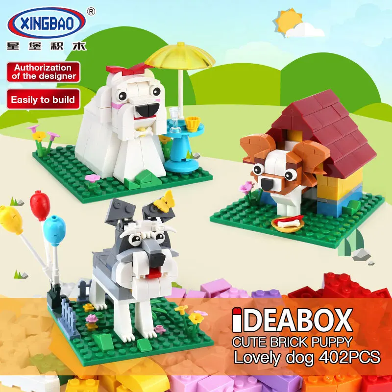 XINGBAO 18002 Genuine 402Pcs The Funny Brick Cuty Puppy Set Model Building Bricks Blocks Educational Toys For Children As Gifts
XINGBAO 18002 Genuine 402Pcs The Funny Brick Cuty Puppy Set Model Building Bricks Blocks Educational Toys For Children As Gifts