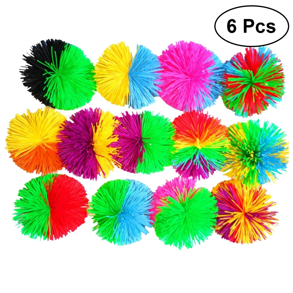6pcs Colorful Silicone Koosh Ball Bouncing Stress Relief Fidgets Toy Pom Ball Koosh Ball for Kids Adults
6pcs Colorful Silicone Koosh Ball Bouncing Stress Relief Fidgets Toy Pom Ball Koosh Ball for Kids Adults
