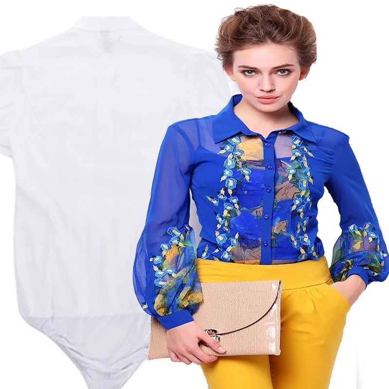 Women Beach Female With Underpants Tops Sleeve Bodysuit Body Blouse Summer Fashion Embroidered Shirt Vintage Roupa Feminina
Women Beach Female With Underpants Tops Sleeve Bodysuit Body Blouse Summer Fashion Embroidered Shirt Vintage Roupa Feminina