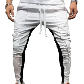 MISSKY New Men Pants Patchwork Color Hip-hop Small Feet Sports Tether Fitness Pants
MISSKY New Men Pants Patchwork Color Hip-hop Small Feet Sports Tether Fitness Pants