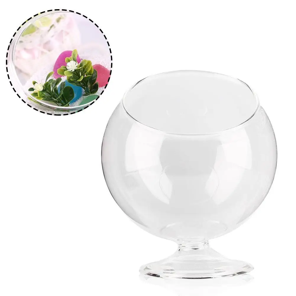 Round Shape Glass Plant Flower Landscape Vase Container Transparent Hydroponic Fish Tank Fishbowl Home Decor | Дом и сад