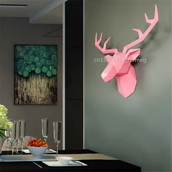 Home decoration 4 colors geometric animal deer head resin wall decoration living room decoration Christmas gift creative gift
Home decoration 4 colors geometric animal deer head resin wall decoration living room decoration Christmas gift creative gift