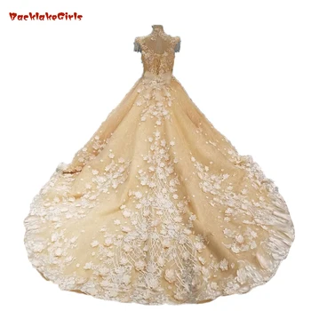 2018 Arabic Vintage Muslim High Neck Sleeves 3d Flowers Champagne Crystal Ball Gown Amazing Arabic Evening Prom Dresses
2018 Arabic Vintage Muslim High Neck Sleeves 3d Flowers Champagne Crystal Ball Gown Amazing Arabic Evening Prom Dresses