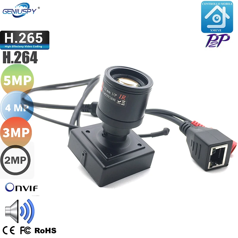 5MP 4MP 3MP 2MP HD Manual Varifocal Mini IP Camera Onvif 2.8-12mm Manual Zoom Lens Security Audio Video Surveillance Webcam
5MP 4MP 3MP 2MP HD Manual Varifocal Mini IP Camera Onvif 2.8-12mm Manual Zoom Lens Security Audio Video Surveillance Webcam