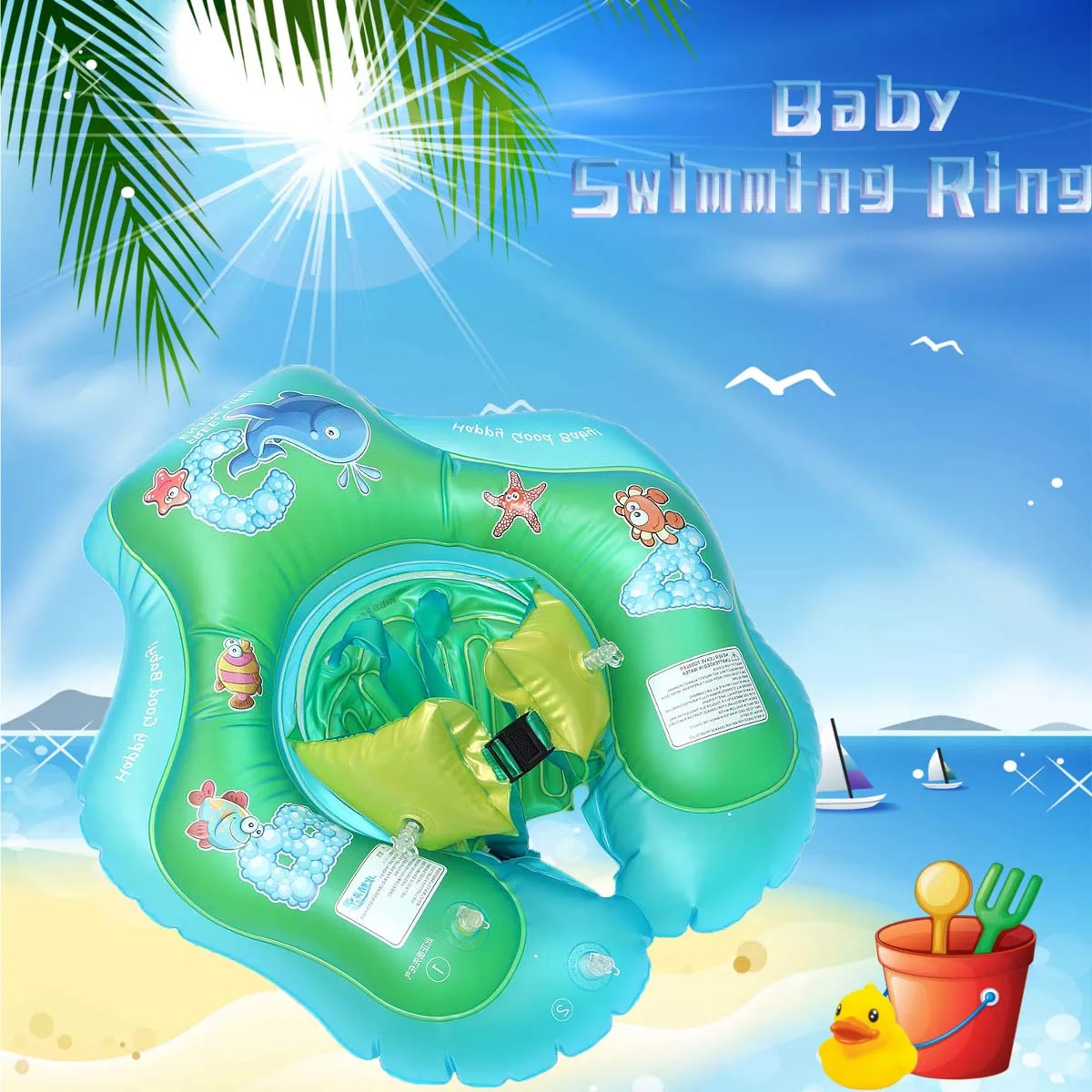 SGODDE PVC Inflatable Baby Swimming Ring Safety Neck Float Pool Water Fun Toy 1.53-year-old Baby Double-layered Fixation
SGODDE PVC Inflatable Baby Swimming Ring Safety Neck Float Pool Water Fun Toy 1.53-year-old Baby Double-layered Fixation